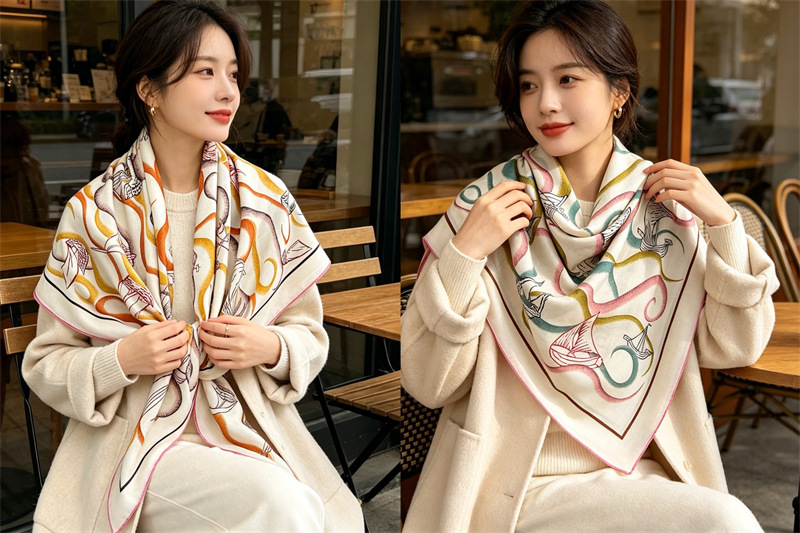 Double Faced 135CM Scarf Luxur - огляд і ціна Cashmere Pashmina Wrap