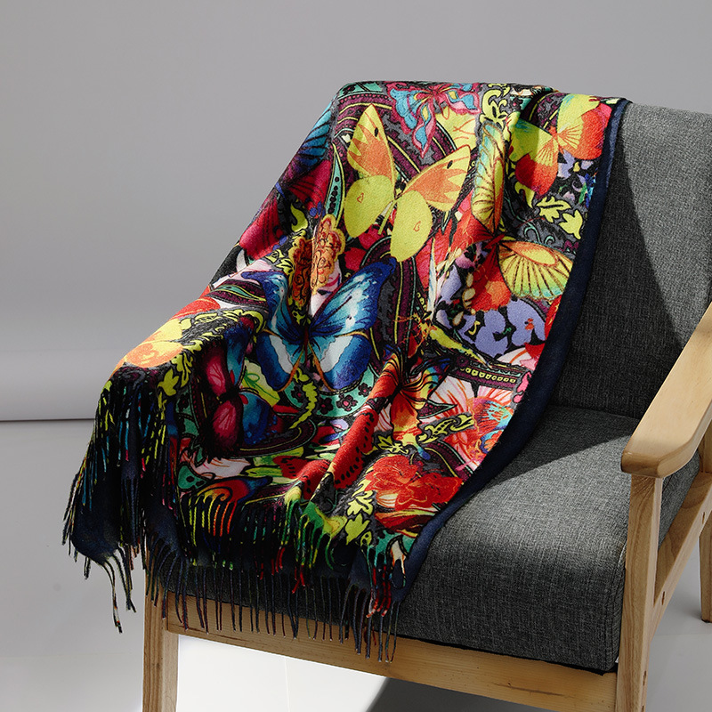 Luxury Brand Oil Painting Cash - огляд і ціна Wool Scarf Men