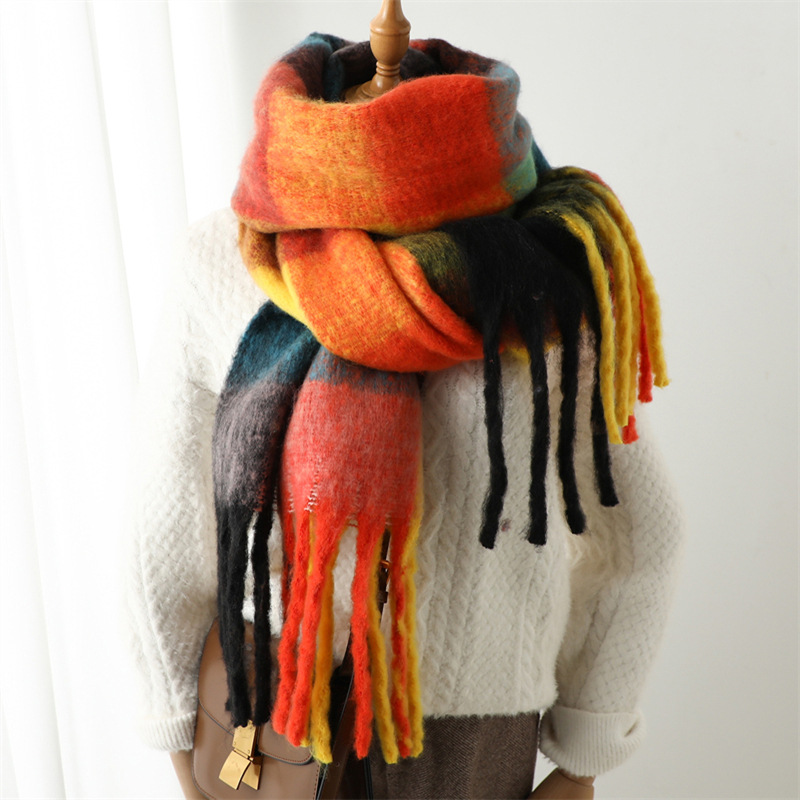 New Autumn Winter Grid Scarf W - огляд і ціна Wool Scarf Men